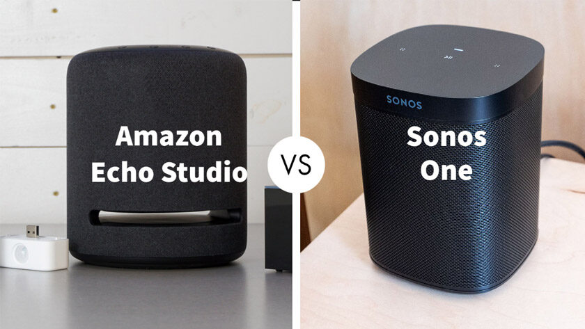 Amazon Echo Studio vs Sonos One